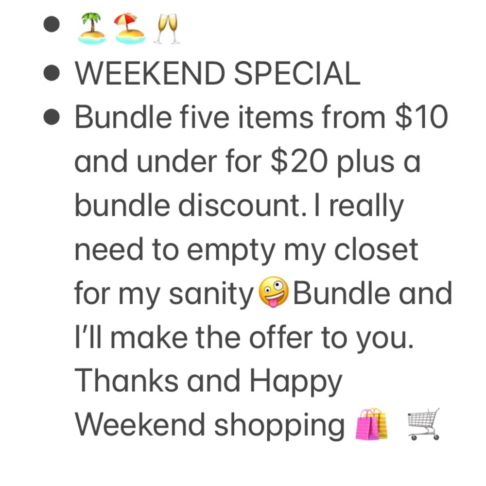 Weekend Bundle Sale